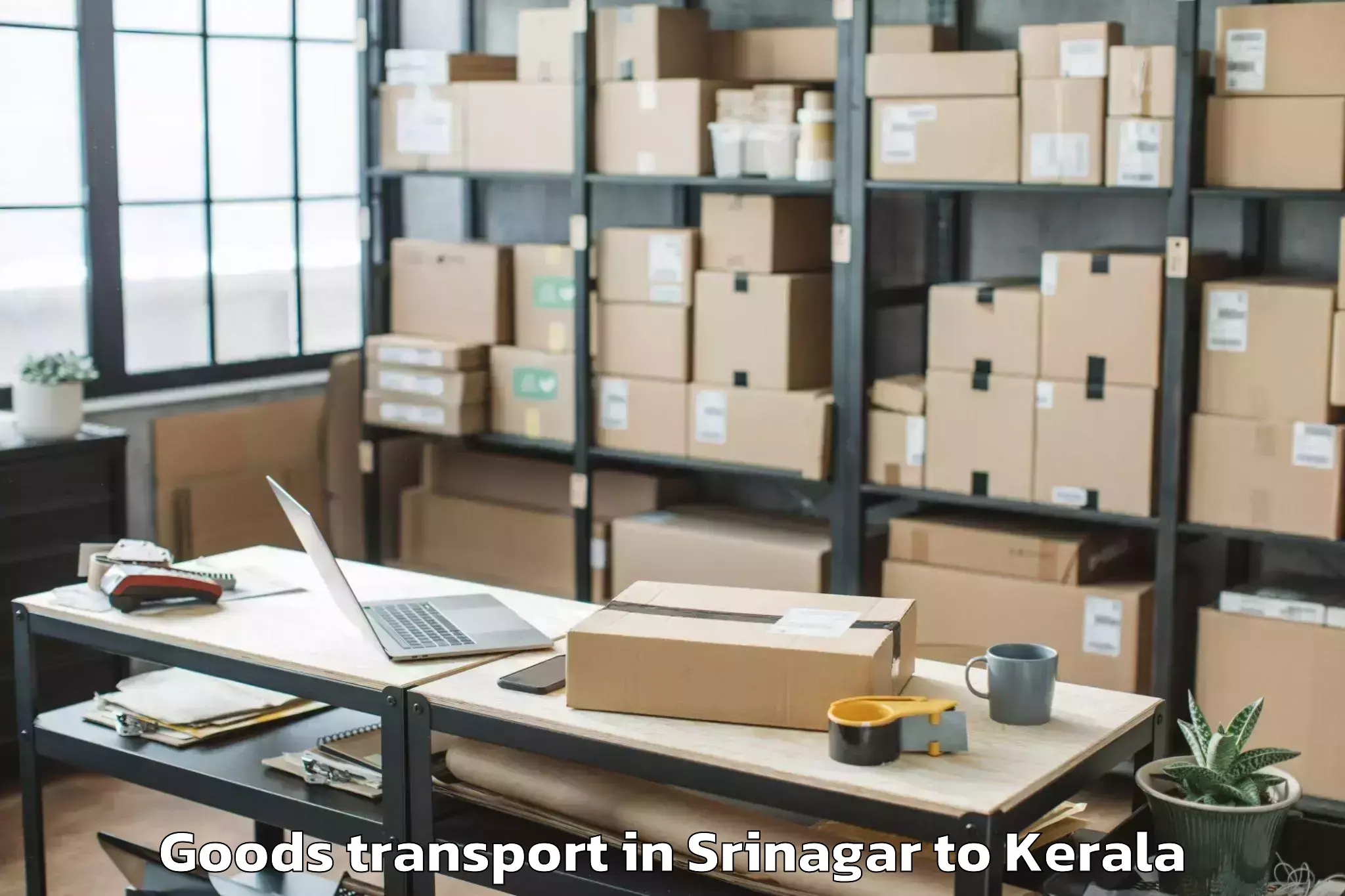 Trusted Srinagar to Changanassery Goods Transport